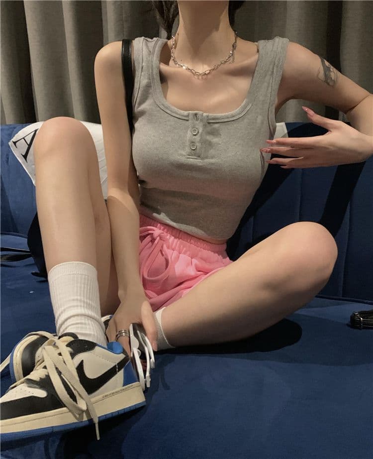리브 250그램 순수한 욕망 핑크색 달콤한 핫걸 쇼트 스타일 인사이드 가져 가라. 만나는 조끼 여성 디자인 센스 슬립 맨위 상세 이미지 21