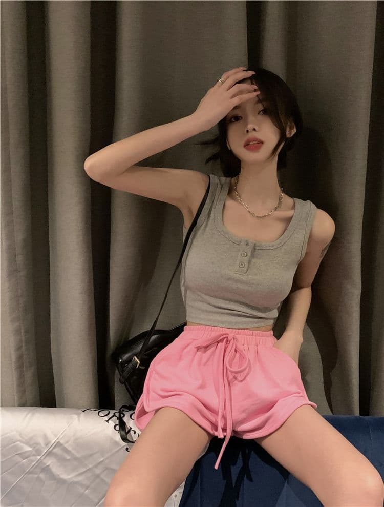 리브 250그램 순수한 욕망 핑크색 달콤한 핫걸 쇼트 스타일 인사이드 가져 가라. 만나는 조끼 여성 디자인 센스 슬립 맨위 상세 이미지 22