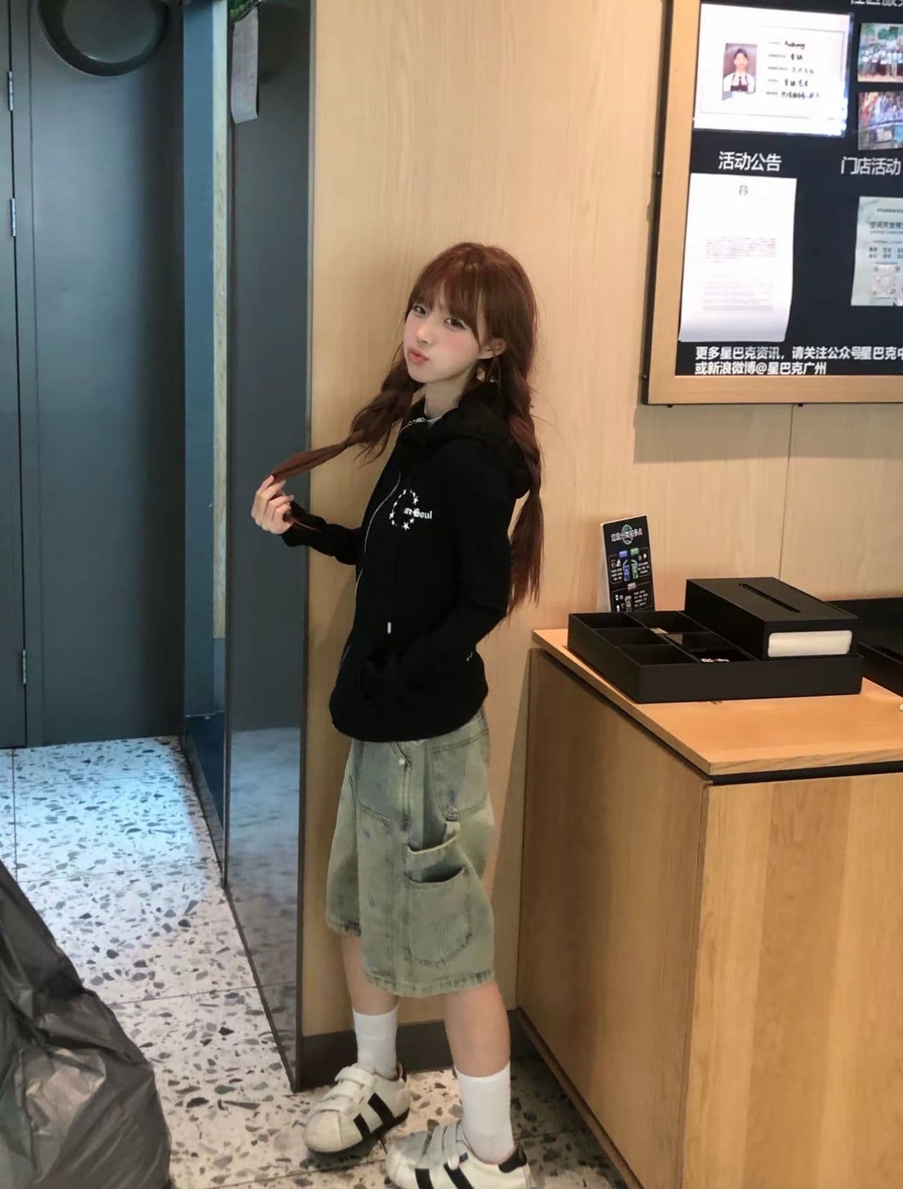 아메리칸 레트로 프린트 후드 티 스웨터 여성 이른 가을 폭발 몸매 가꾸기 달콤한 핫걸 오픈 가디건 쇼트 스타일 조수 브랜드 맨위 상세 이미지 8
