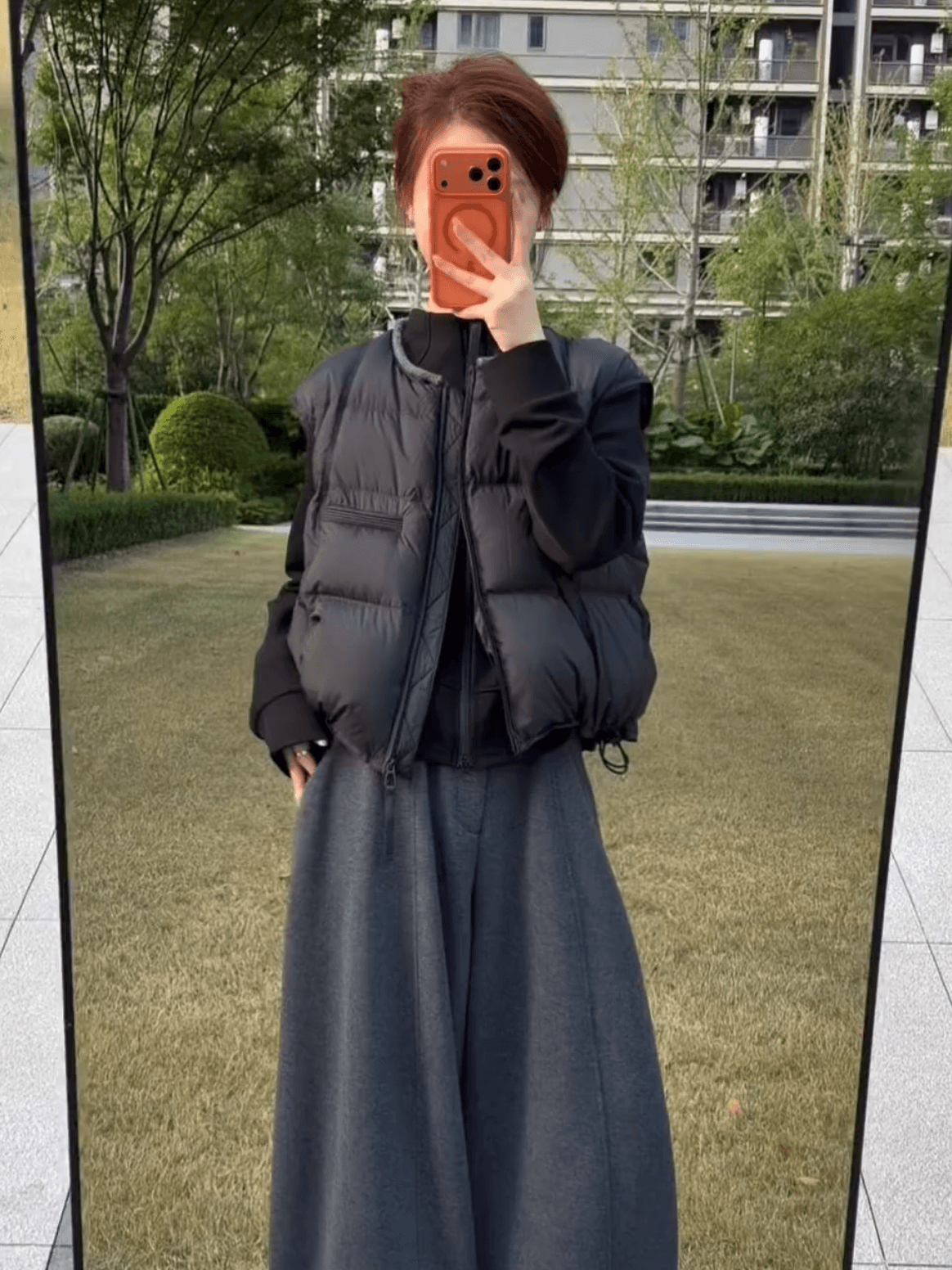 2026 새로운 한국 스타일 베스트 여성 짧은 조끼 가을 겨울 루즈핏 고급 센스 작은 키 어깨 외출용 상세 이미지 10