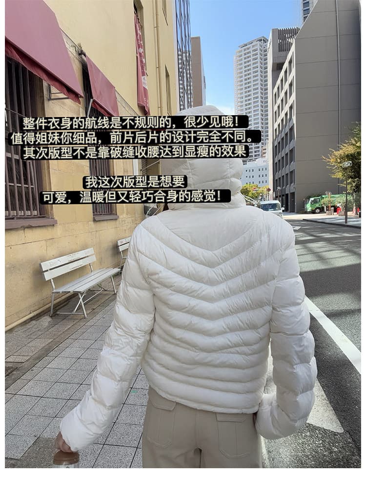 2026 한국 스타일 새로운 가벼움 종류 패션 쇼트 스타일 작은 키 아래 면화 의류 후드 다운 외투 여성 겨울 상세 이미지 10