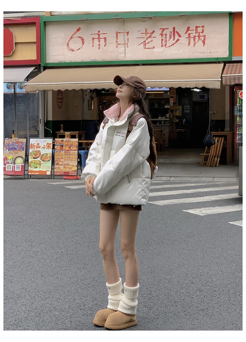 실사 ins 달콤한 차가운 바람 작은 대중 디자인 센스 pu 면 의류 작은 대중 루즈핏 패딩 재킷 겨울 재킷 목화 진딧물 상세 이미지 24