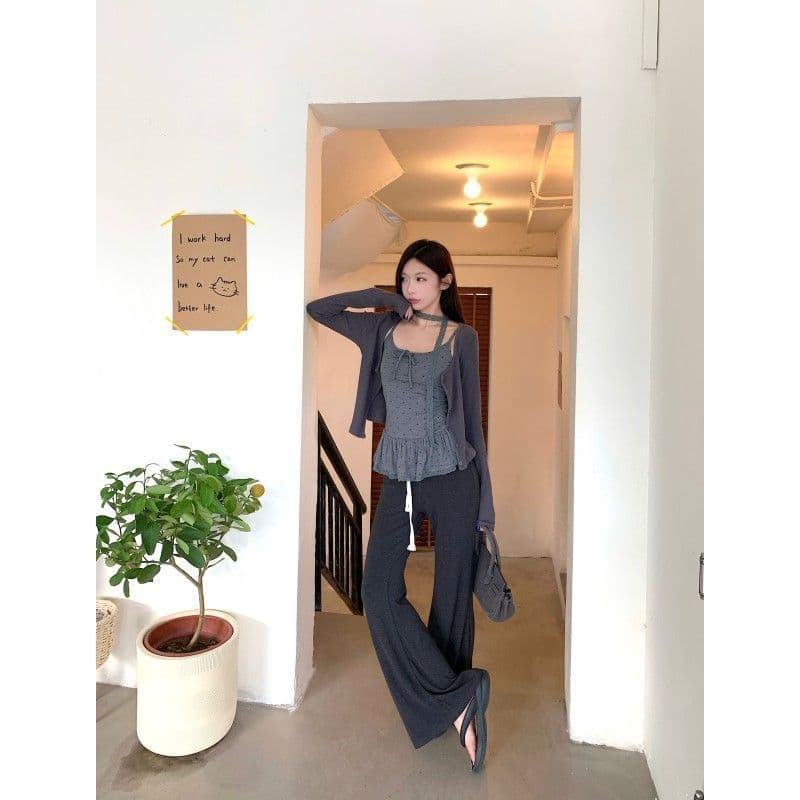 사람들 면 면 센스 4 2 달콤한 스타일 도트 무늬 나만의 것을 가져와 라. 가슴 패드 ~ 중 캐미솔 인사이드 가져 가라. 만나는 스택 착용 맨위 상세 이미지 15