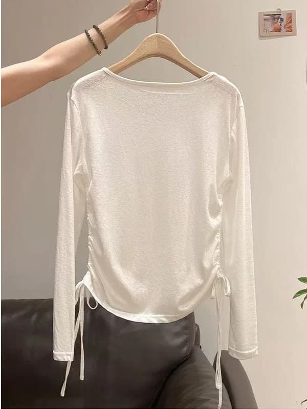 대나무 마디 리브 높은 품질 솜씨 좋은 품질 여성 여름 새로운 루즈핏 슬림해 보이는 아름다운 맨위 한국 대외 무역 이미지 2