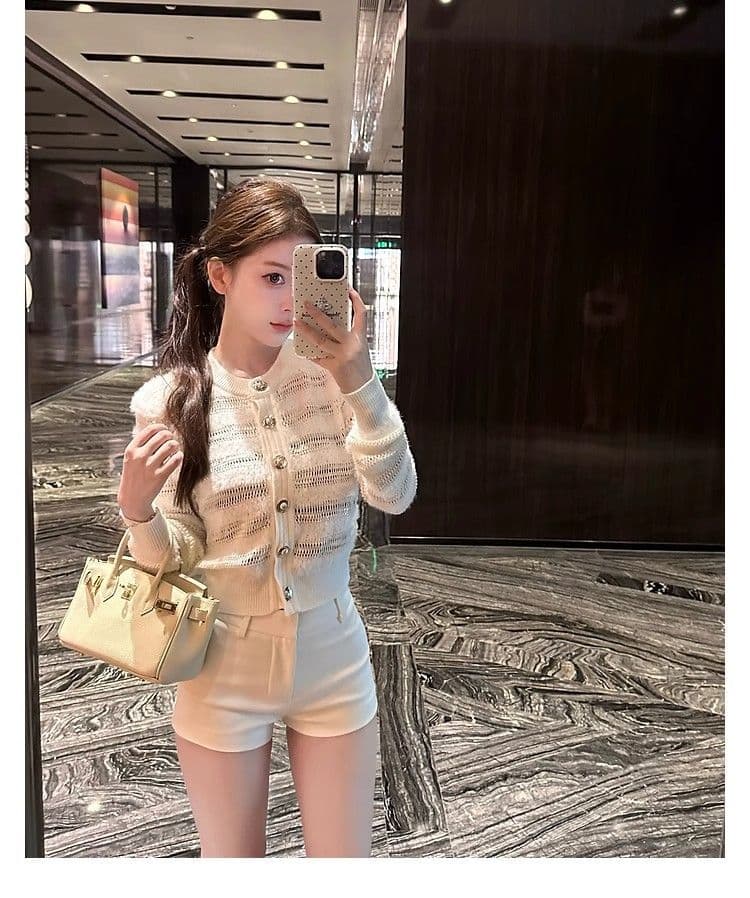 작은 샤넬 스타일 카디건 코트 여성 짧은 새로운 폭발 이른 가을 착용 가져 가라. 고급 센스 품격 다용도 한국 대외 무역 상세 이미지 32