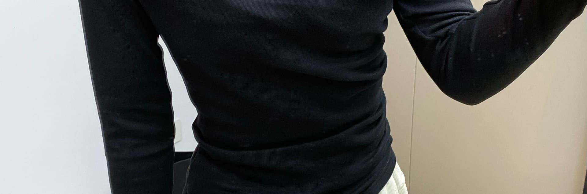 ab 얼굴 양 플러시 280 그램 털이 있는 기본 셔츠 기타 착용 법 펌프 Pleat 슬림해 보이는 만나는 맨위 여성 인사이드 가져 가라. 상세 이미지 21