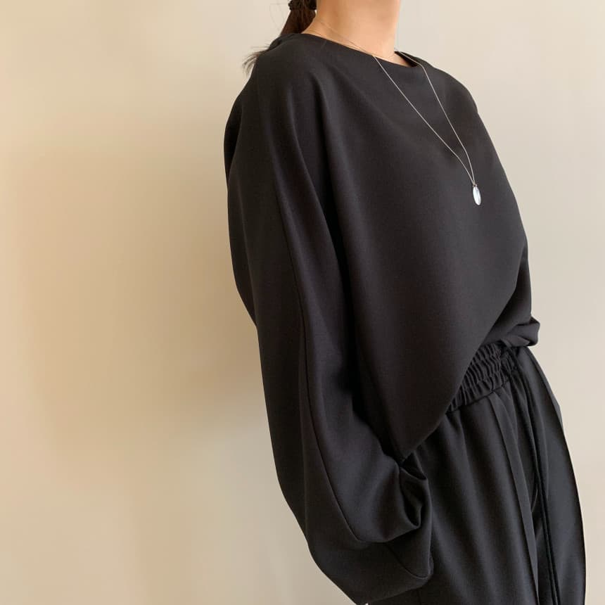 한국 chic 가을 미니멀리즘 품격 루즈핏 다용도 긴팔 후드티 허리밴드 레이스업 캐주얼 바지 긴 바지 여성 상세 이미지 18