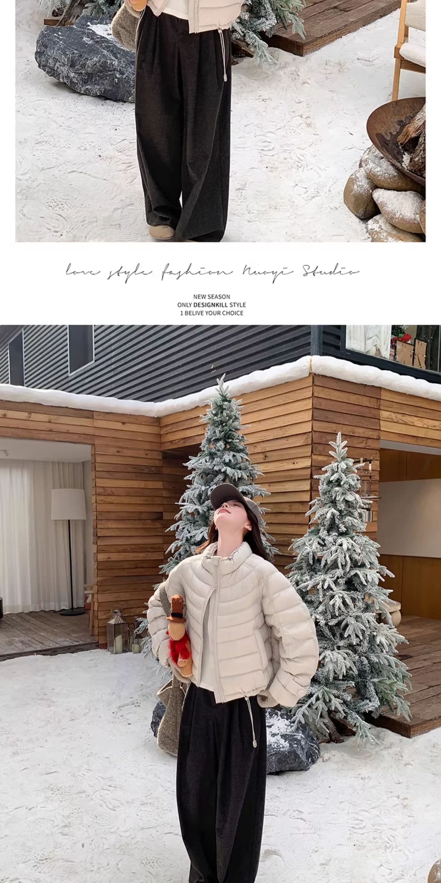 한국 스타일 루즈핏 다운 재킷 여성 갈비 살 버블 푸 내부 및 외부 같은 재료 거북이 쇼트 스타일 코튼 자켓 대외 무역 외부 싱글 폭발 상세 이미지 56
