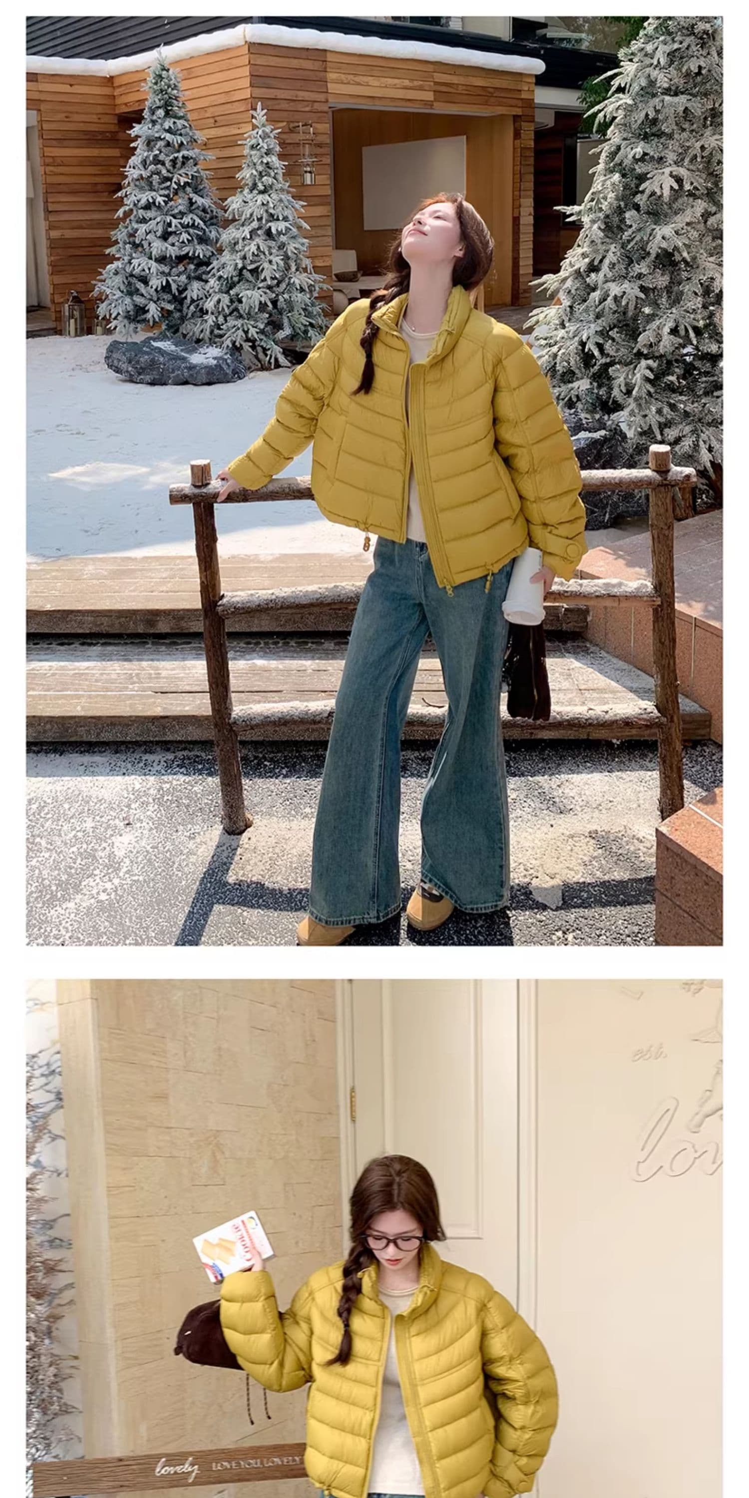 한국 스타일 루즈핏 다운 재킷 여성 갈비 살 버블 푸 내부 및 외부 같은 재료 거북이 쇼트 스타일 코튼 자켓 대외 무역 외부 싱글 폭발 상세 이미지 70