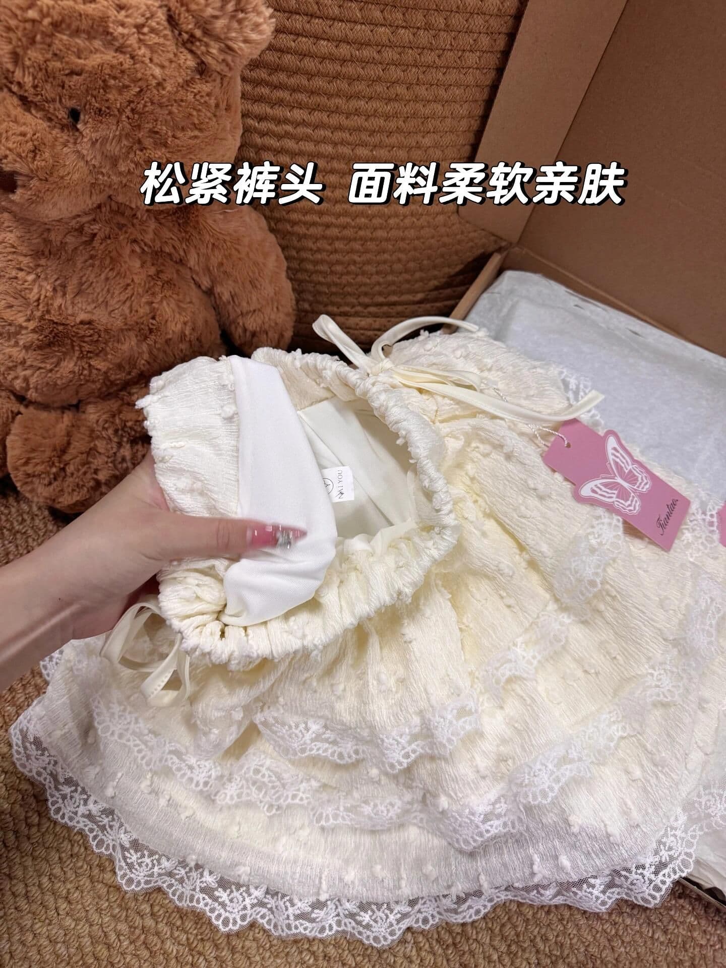 발레 바람 달콤함 층 레이스 레이스 케이크 드레스 퍼프 반신 미니 스커트 한국 대외 무역 국경 간 한 싱글 폭발 상세 이미지 4