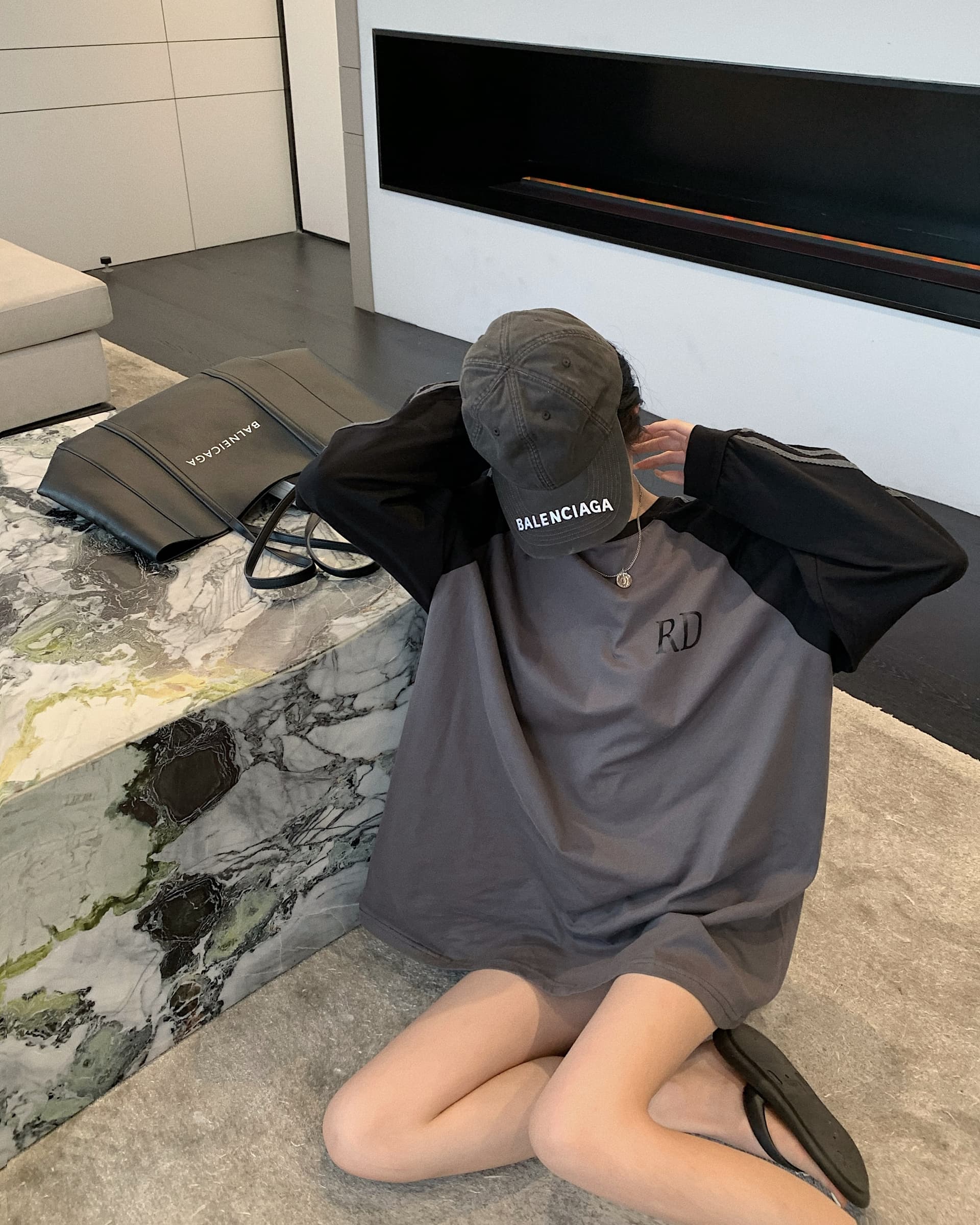 있음 선적 순면 좋은 품질 봄 가을 새로운 와이드 디자인 센스 삽입 어깨 티셔츠 학생 한국 대외 무역 상세 이미지 13