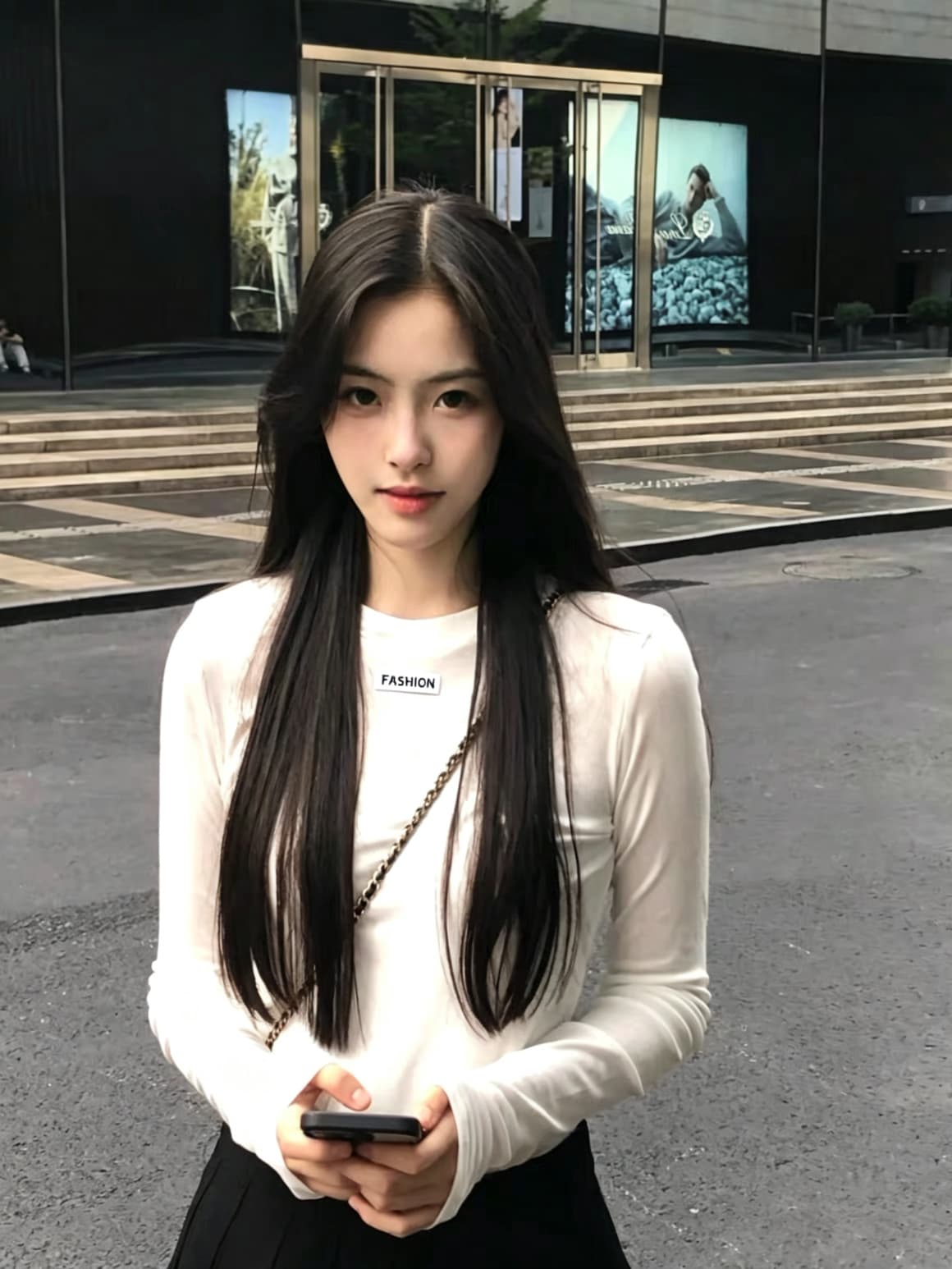 화이트 라운드 넥 몸매 가꾸기 슬림해 보이는 긴팔 티셔츠 여성 가을 새로운 인사이드 가져 가라. 기본 셔츠 맨위 한국 끝났어 대외 무역 폭발 상세 이미지 3