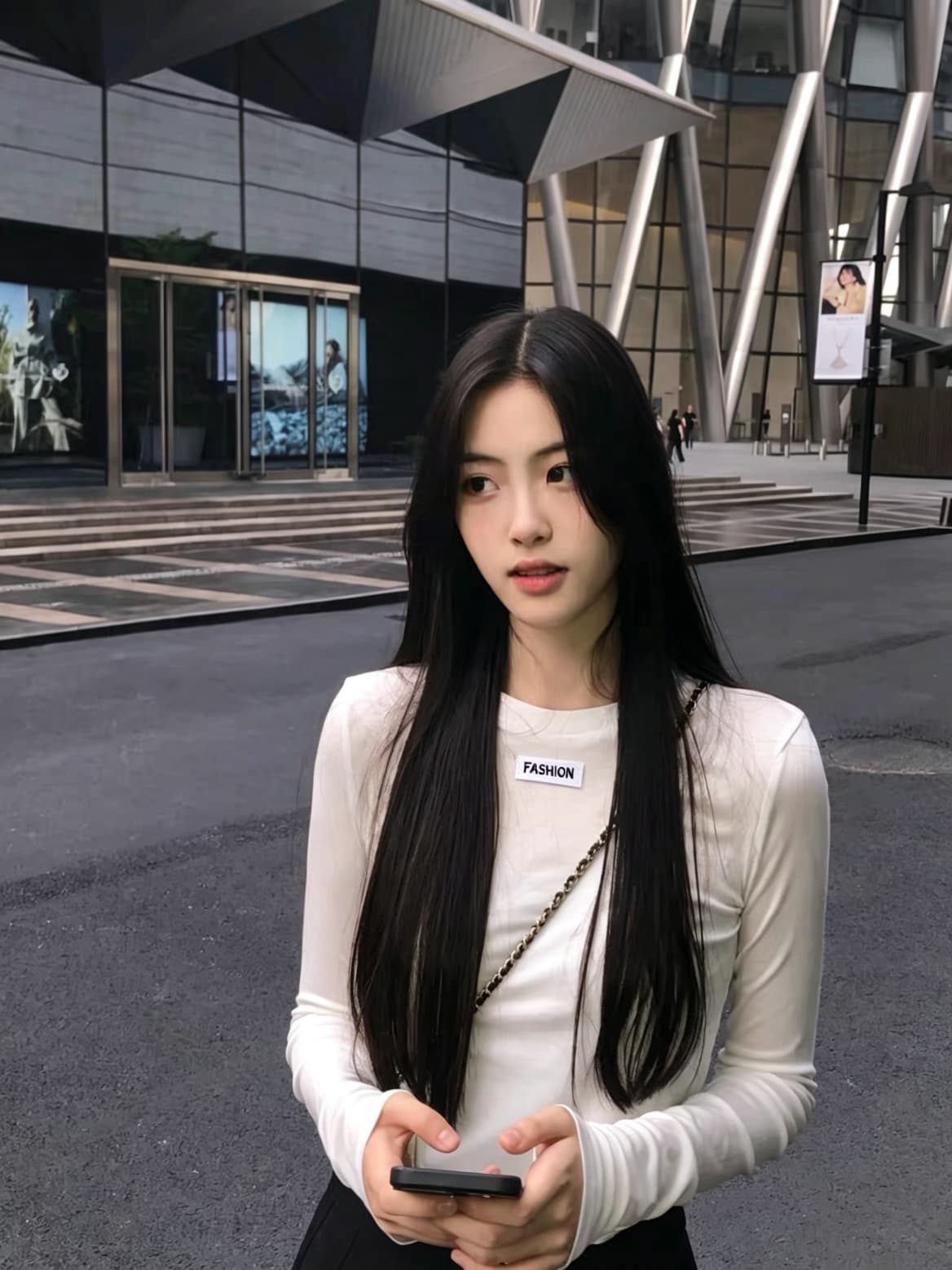 화이트 라운드 넥 몸매 가꾸기 슬림해 보이는 긴팔 티셔츠 여성 가을 새로운 인사이드 가져 가라. 기본 셔츠 맨위 한국 끝났어 대외 무역 폭발 상세 이미지 4