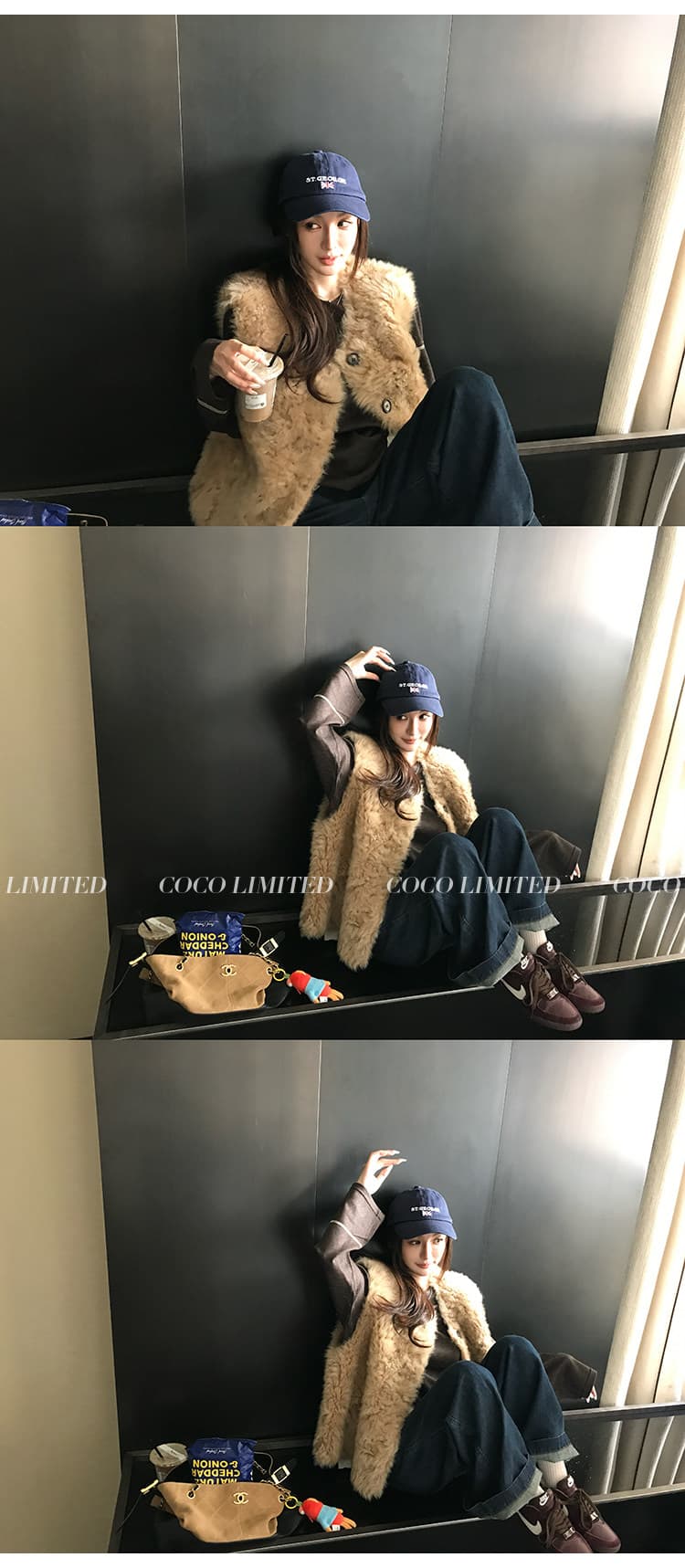 유럽 니켈 베스트 환경 보호 모피 피모 하나 다용도 민소매 조끼 가을 겨울 보온 모피 베스트 여성 코트 상세 이미지 5
