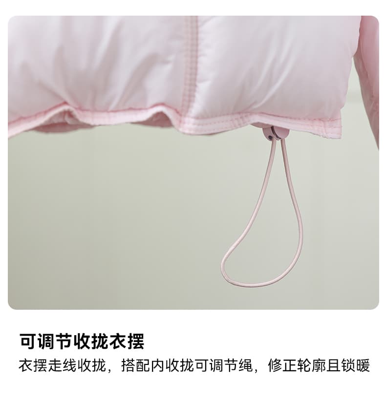 실사 가위 구름 후드 갈비 살 면 의류 여성 겨울 얇고 가벼운 작은 키 야외 캐주얼 보온 여성 코트 상세 이미지 48