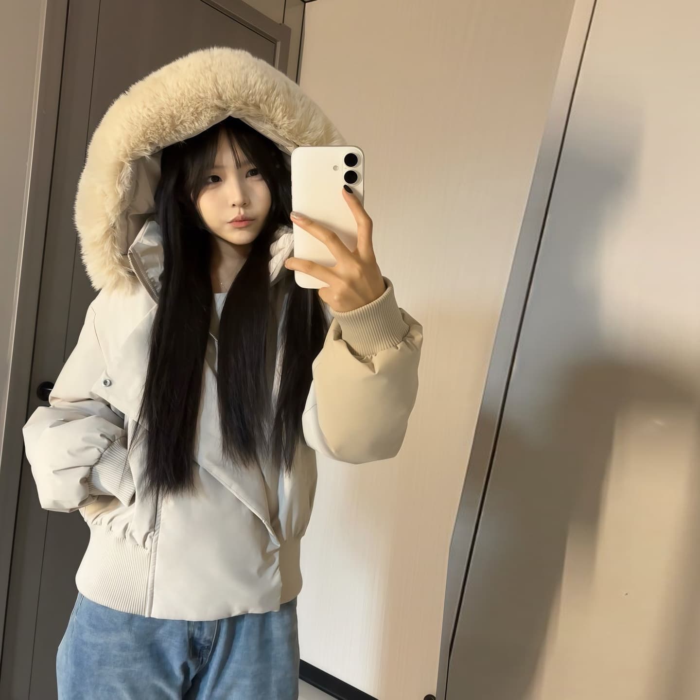 블루스 순간 여우 모피 칼라 쇼트 스타일 자이언트 잘 생긴 다운 재킷 여성 머저리 작은 키 재킷 새로운 코튼 자켓 이미지 2