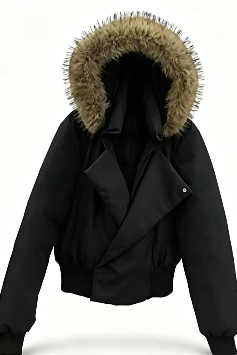 블루스 순간 여우 모피 칼라 쇼트 스타일 자이언트 잘 생긴 다운 재킷 여성 머저리 작은 키 재킷 새로운 코튼 자켓 이미지 7