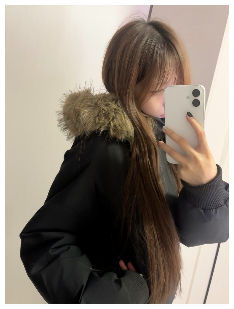 블루스 순간 여우 모피 칼라 쇼트 스타일 자이언트 잘 생긴 다운 재킷 여성 머저리 작은 키 재킷 새로운 코튼 자켓 상세 이미지 22