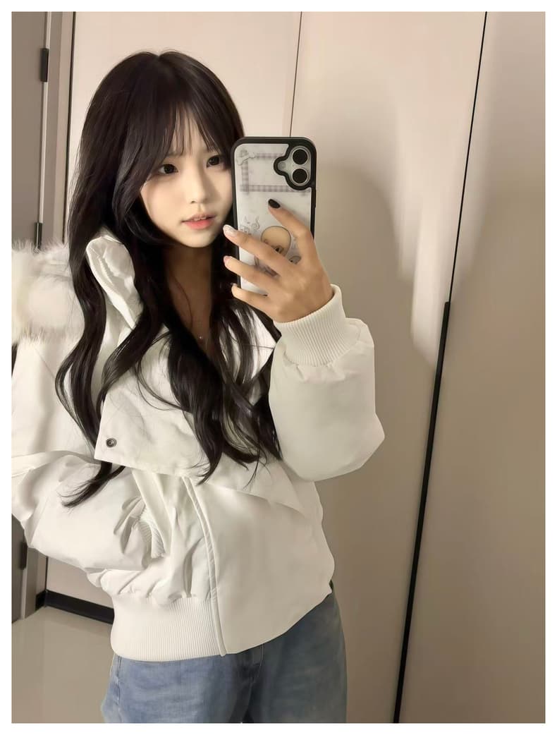 블루스 순간 여우 모피 칼라 쇼트 스타일 자이언트 잘 생긴 다운 재킷 여성 머저리 작은 키 재킷 새로운 코튼 자켓 상세 이미지 31