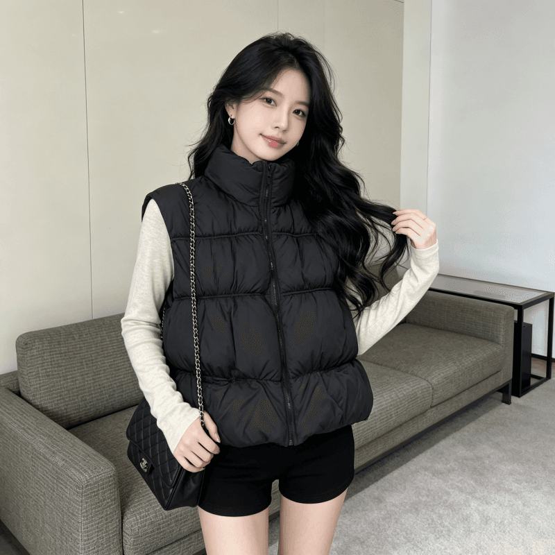 2026 새로운 umoumo 우 버섯 부드러운 다용도 트위스트 꽃 모직물 패치워크 후드 모피 칼라 허리 수축 아래 면화 의류 상세 이미지 17