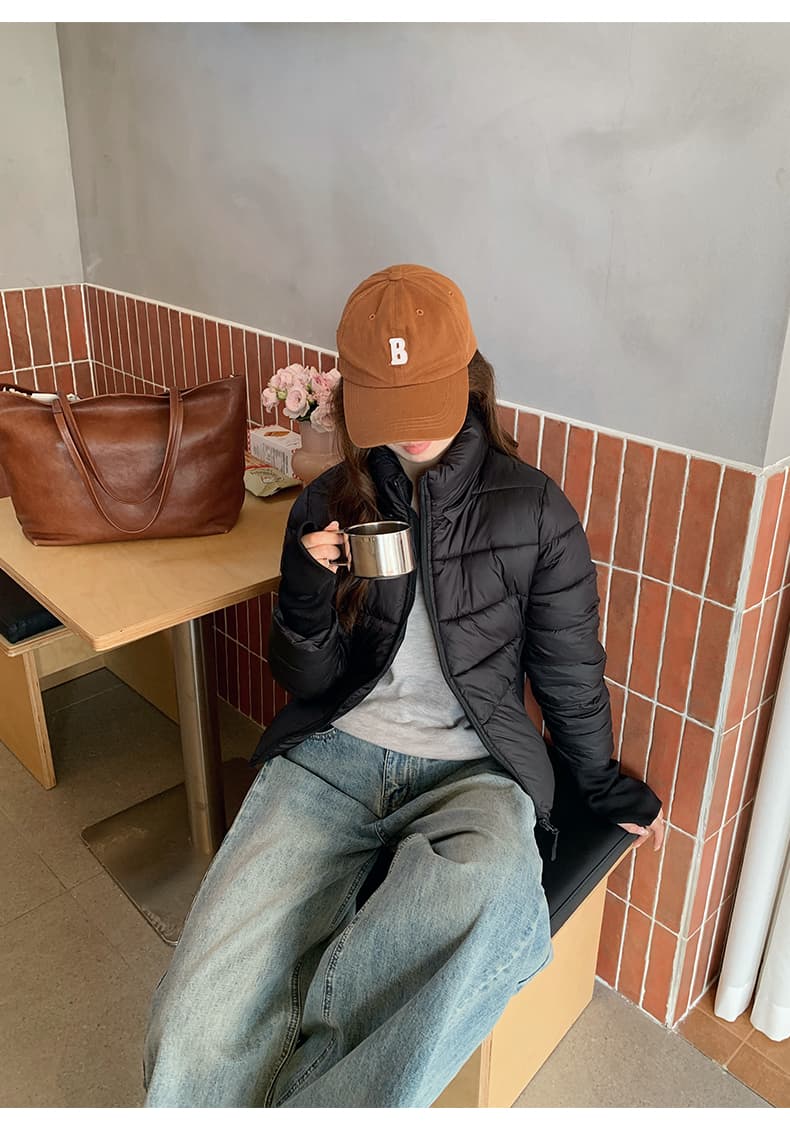 얇고 가벼운 면 의류 여성 짧은 후드 몸매 가꾸기 슬림해 보이는 재킷 2026 년 새로운 한 부서 겨울 보온 면 옷 상세 이미지 44
