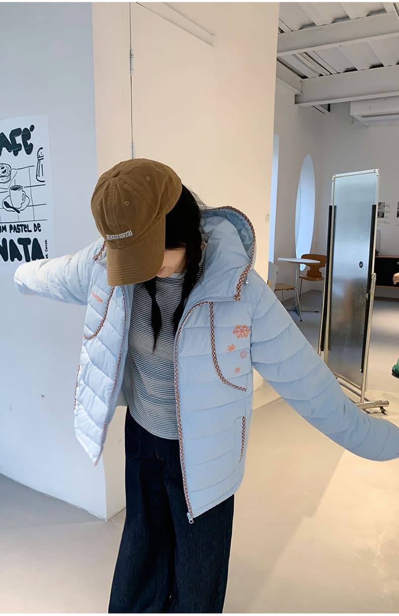 한 부서 눈꽃 갈비 살 아래 면화 의류 여성 새로운 겨울 두꺼운 작은 키 달콤함 쇼트 스타일 보온 면 옷 재킷 상세 이미지 25