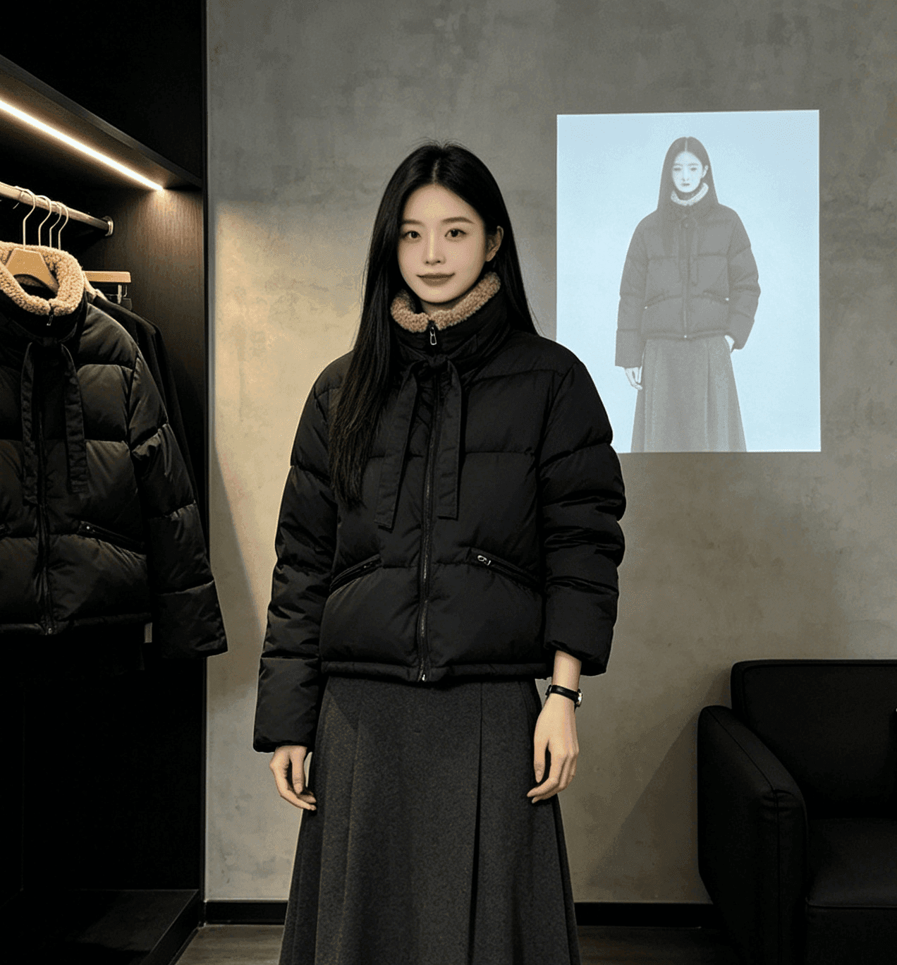 대외 무역 양털 스탠드 칼라 면 의류 오토바이 서비스 학생 패딩 재킷 배색 후드 아래 면화 의류 커플 재킷 상세 이미지 12