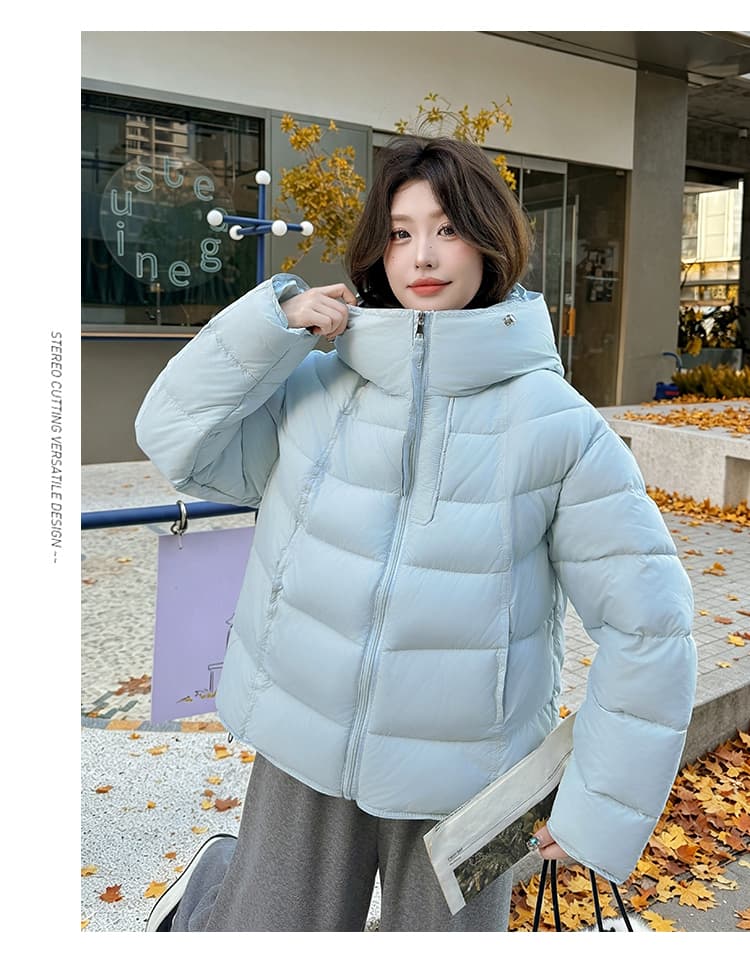 실사 우유 씽 하는 소리 면 의류 여성 새로운 한국 스타일 캐주얼 가을 겨울철 후드 재킷 트렌디 2026 학원 스타일 면 옷 상세 이미지 23