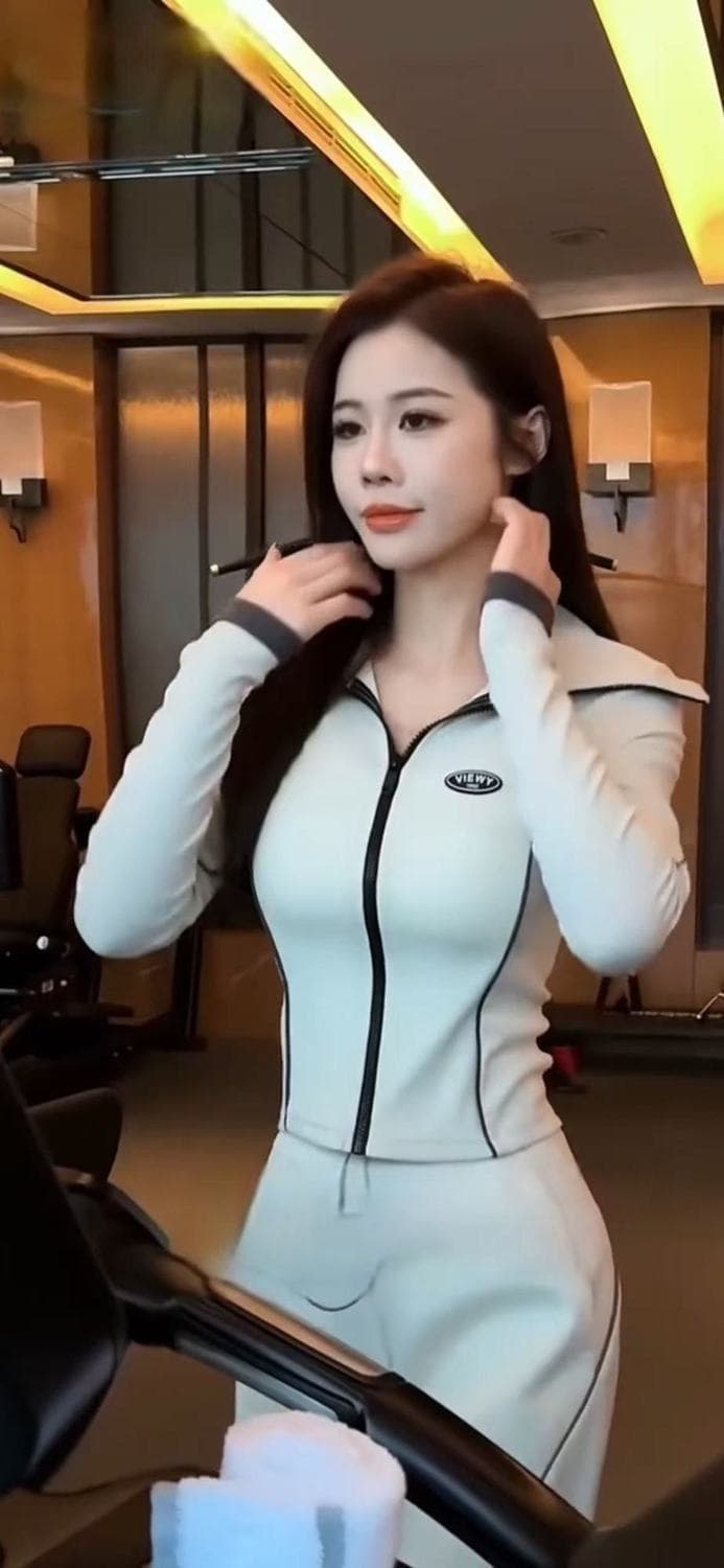 캐주얼 스포츠 슈트 여성 2026 가을 새로운 고급 유럽 상품 조수 브랜드 맨위 와이드 레그 팬츠 투피스 세트 936 상세 이미지 6
