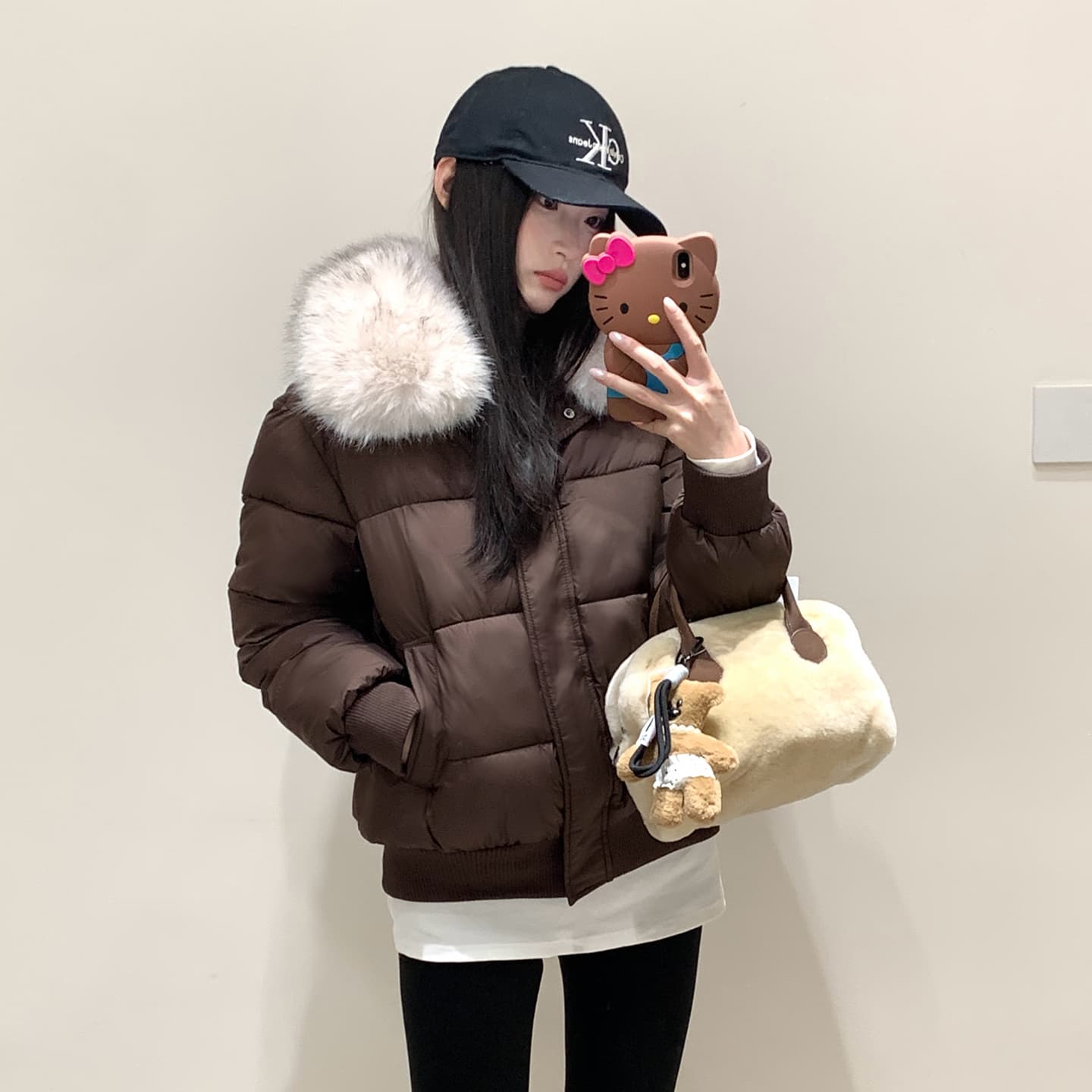 실사 부드러운 바람 여우 모피 칼라 쇼트 스타일 면 의류 여성 슬림해 보이는 두꺼운 스탠드 칼라 방풍 출퇴근 다용도 짧은 면 섹션 이미지 4