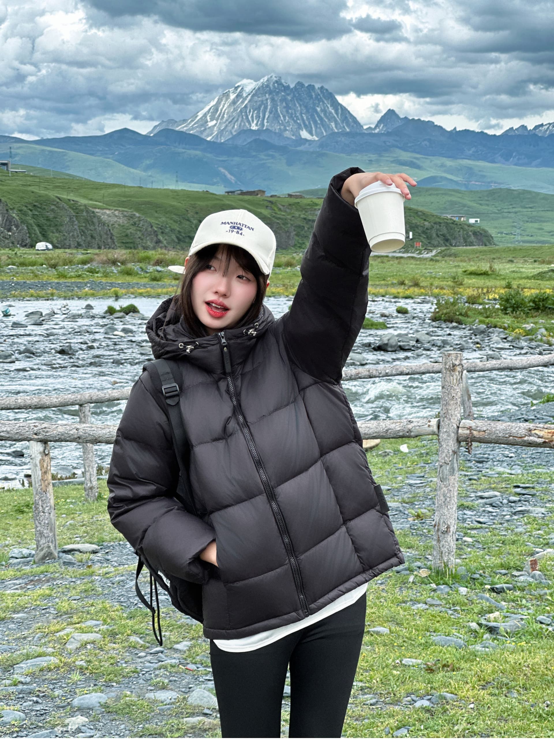 흑연 알켄 보온 2026 겨울 작은 키 다운 코트 면 의류 여성 코트 두꺼운 학생 패딩 재킷 목화 진딧물 상세 이미지 13
