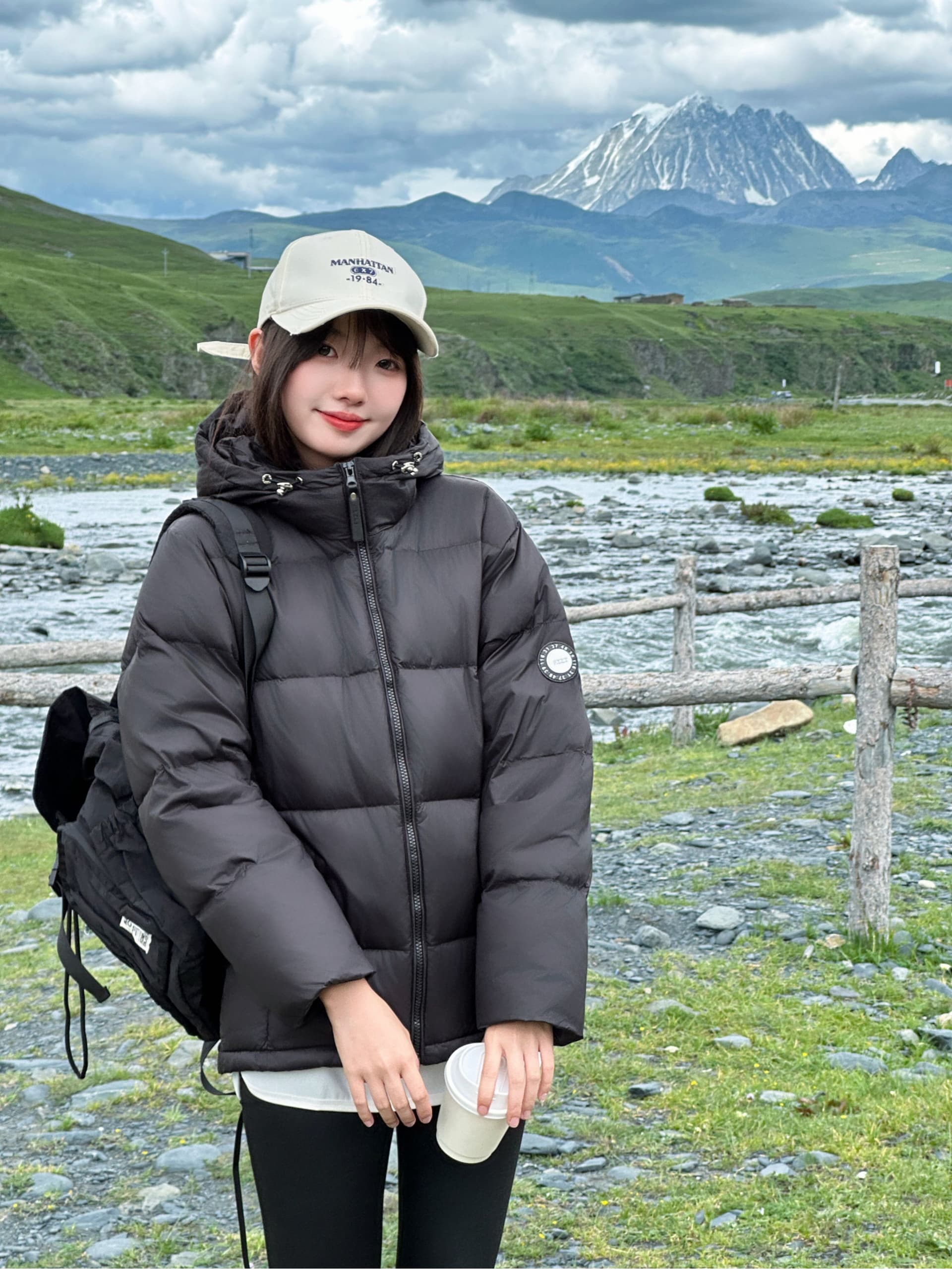 흑연 알켄 보온 2026 겨울 작은 키 다운 코트 면 의류 여성 코트 두꺼운 학생 패딩 재킷 목화 진딧물 상세 이미지 14