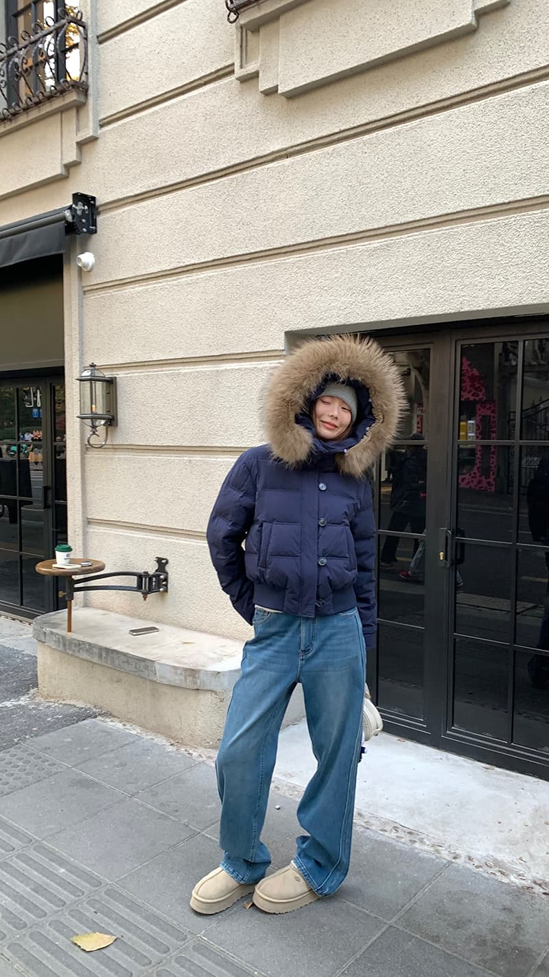 실사 겨울 새로운 다용도 큰 모피 칼라 후드 다운 재킷 여성 짧은 다용도 보온 두꺼운 면 옷 재킷 상세 이미지 20