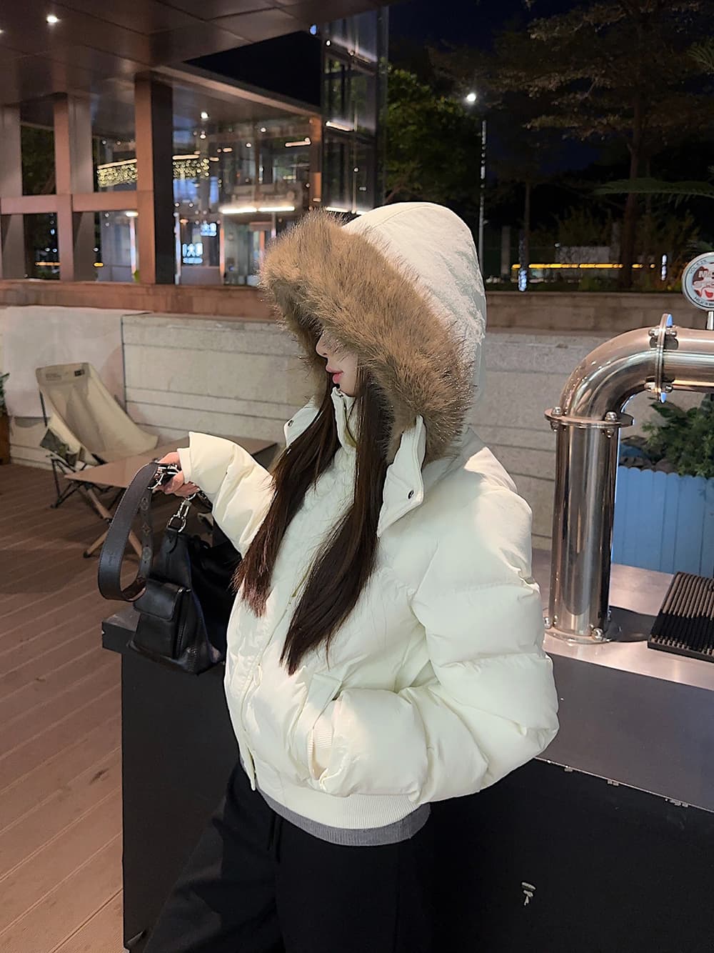 실사 겨울 새로운 다용도 큰 모피 칼라 후드 다운 재킷 여성 짧은 다용도 보온 두꺼운 면 옷 재킷 상세 이미지 58