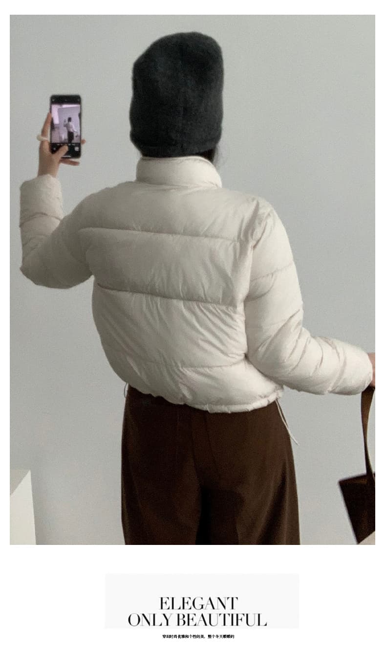 한 부서 작은 키 거북이 스타일 라운드 넥 면 의류 여성 2026 겨울 새로운 캐주얼 다용도 슬림해 보이는 보온 재킷 상세 이미지 42