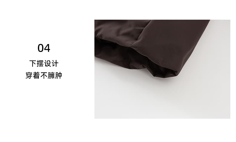 2026 새로운 모방 여우 모피 칼라 아래 면화 의류 여성 짧은 패션 루즈핏 두꺼운 Parker 세트 상세 이미지 10