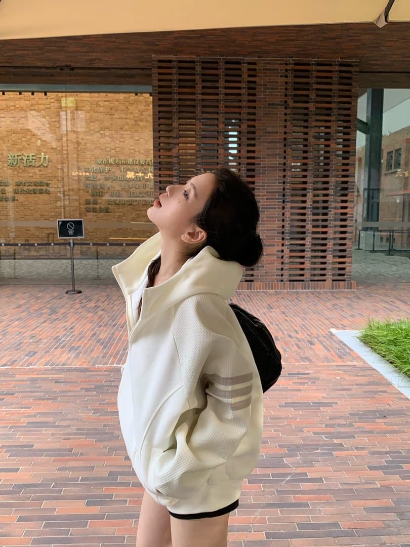 한 부서 느긋한 느슨함 센스 후드 티 스웨터 여성 가을 작은 대중 루즈핏 카디건 코트 맨위 한국 대외 무역 상세 이미지 25