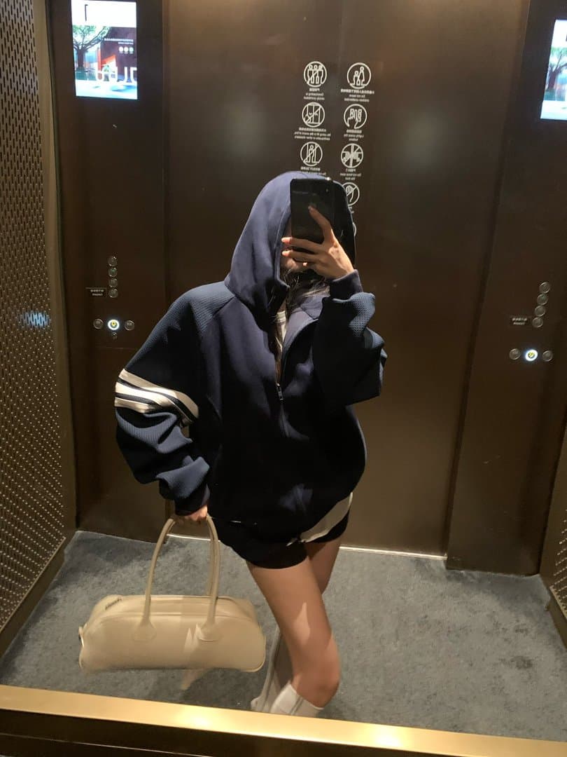한 부서 느긋한 느슨함 센스 후드 티 스웨터 여성 가을 작은 대중 루즈핏 카디건 코트 맨위 한국 대외 무역 상세 이미지 34