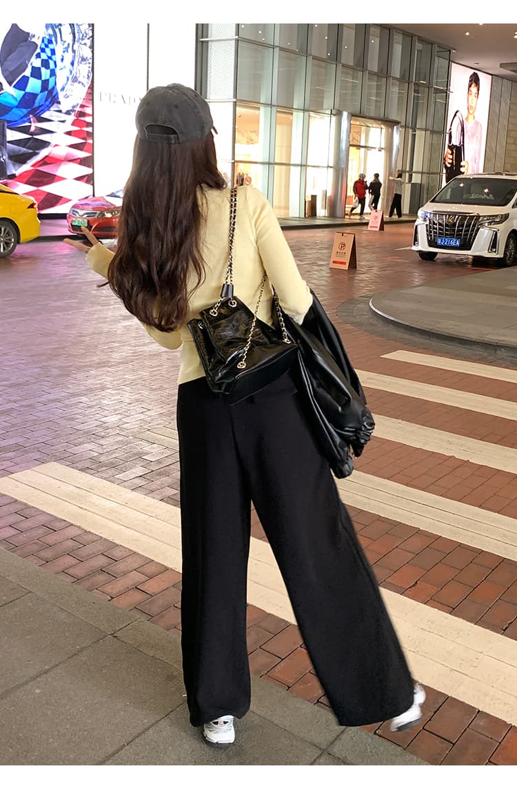 세련된 연령 감소 편안함 반하이넥 뽕나무 누에 실크 대양 털 인사이드 가져 가라. 여성 가을 새로운 몸매 가꾸기 슬림해 보이는 긴팔 기본 셔츠 상세 이미지 16
