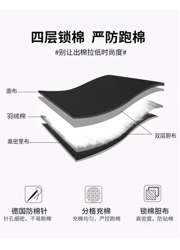 2025 겨울 새로운 아래 면화 의류 여성 짧은 작은 키 디자인 센스 패딩 재킷 목화 진딧물 두꺼운 면 옷 재킷 상세 이미지 8