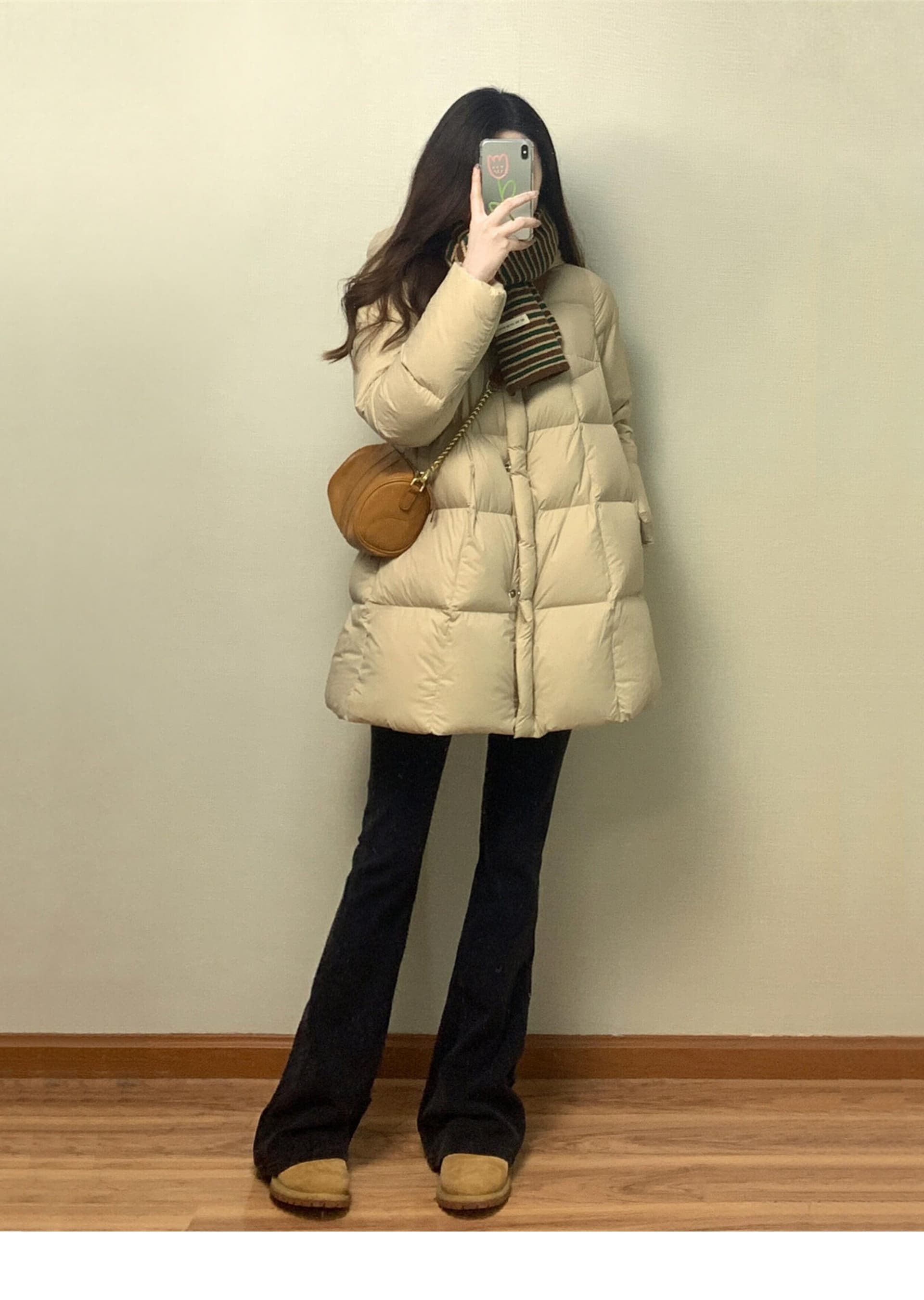 고급 센스 한 부서 중간 길이 아래 면화 의류 여자 겨울 후드 두꺼운 보온 자이언트 잘 생긴 ~ 중 겨울 의류 재킷 상세 이미지 5