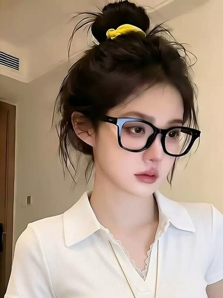 아메리칸 레트로 달콤한 핫걸 POLO 칼라 반팔 티셔츠 여성 여름 디자인 센스 아름다운 레이스 조각 몸매 가꾸기 맨위 이미지 3