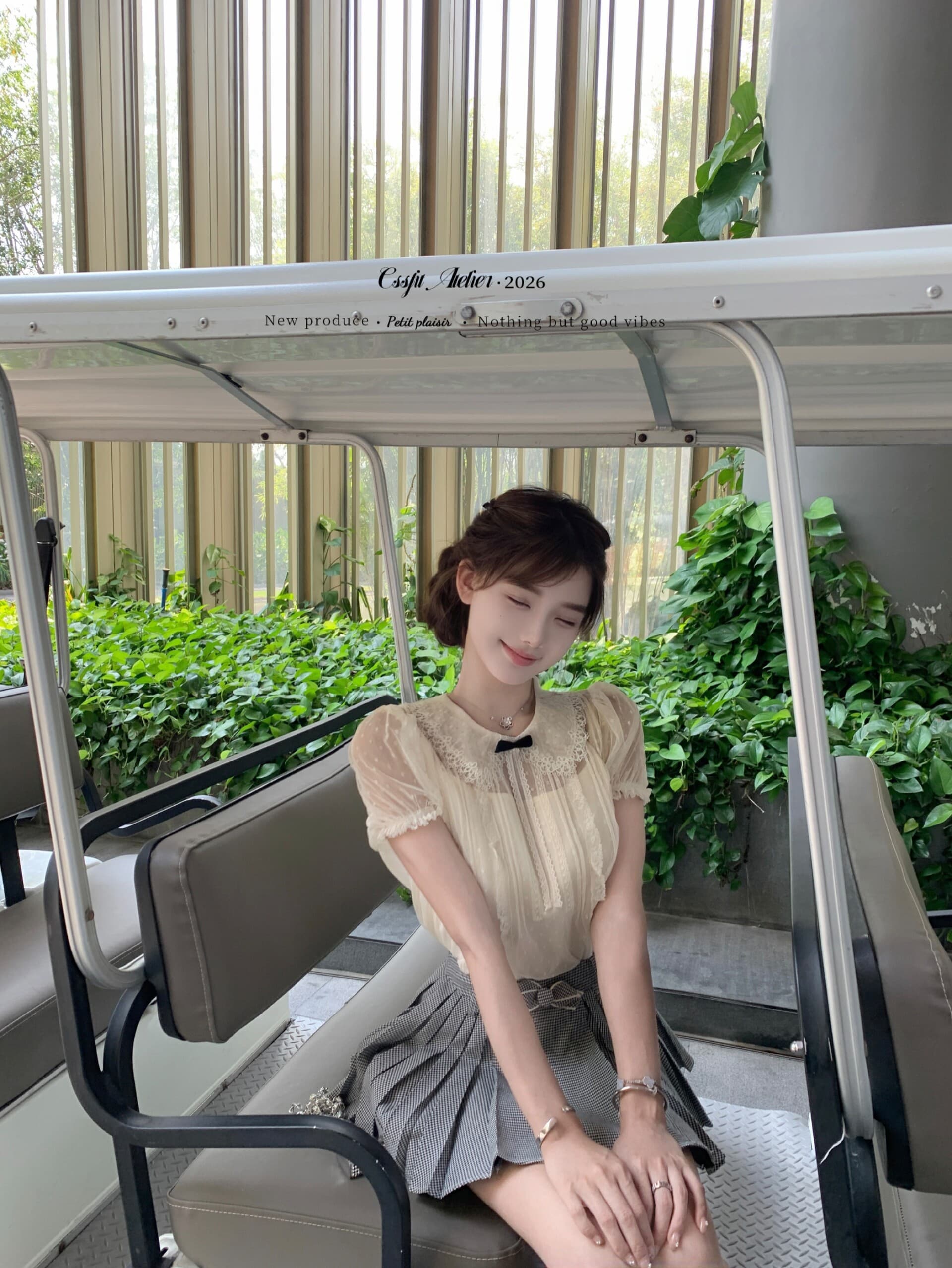 늦게 우산 우산 26 ss 한여름 캡처 꿈 인터넷 jor a 민소매 반팔 베이비 칼라 무거운 작업 망사 품격 맨위 상세 이미지 14