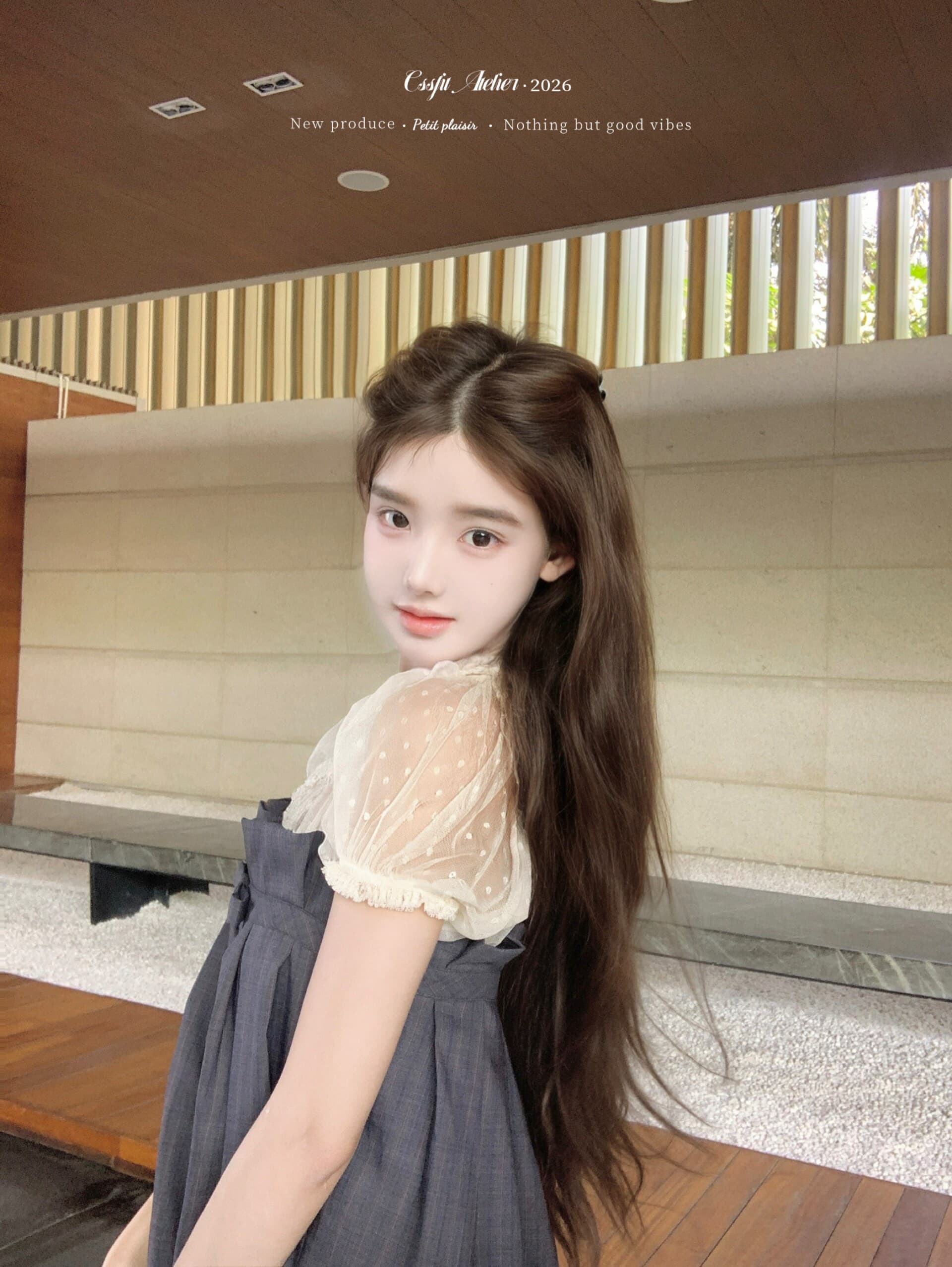 늦게 우산 우산 26 ss 梦回 롱 아일랜드 jor a 약화 된 양모 맞춤 체크무늬 3층 플리츠 슬립 드레스 미니 스커트 상세 이미지 12