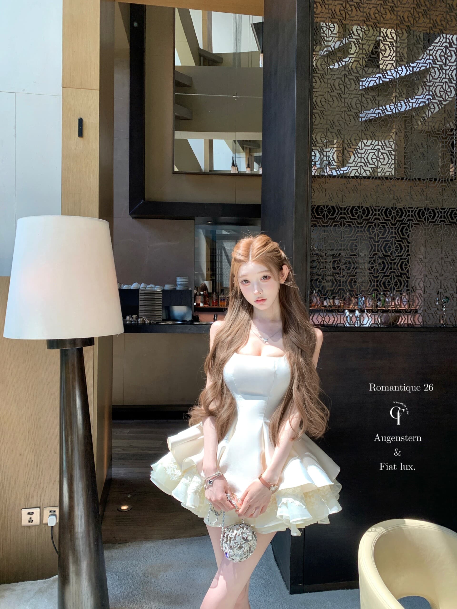 늦게 우산 우산 26 ss 파리 사랑 예약하기 무거운 작업 자오 이슬 생각하기 같은 단락 jor a 멜라루카 대 나비 매듭 드레스 이미지 4