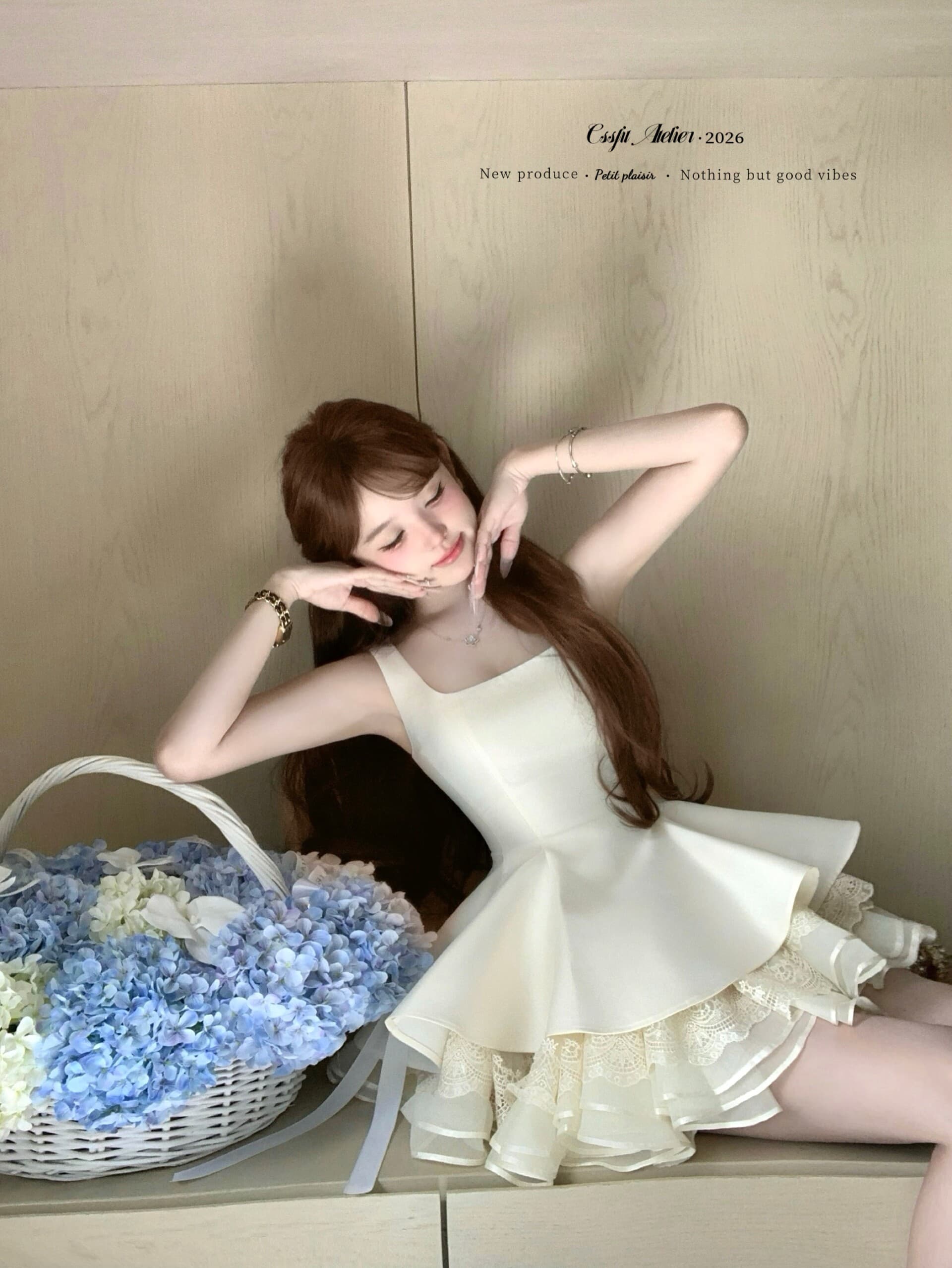 늦게 우산 우산 26 ss 파리 사랑 예약하기 무거운 작업 자오 이슬 생각하기 같은 단락 jor a 멜라루카 대 나비 매듭 드레스 상세 이미지 26