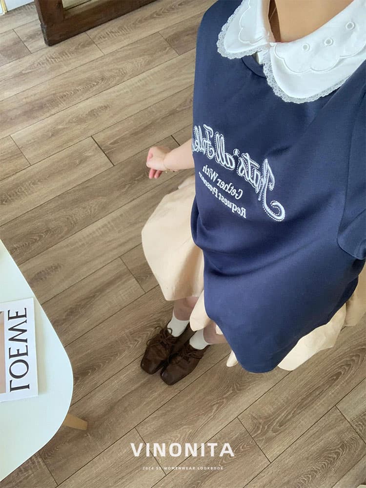 여름 자수 순면 맨위 플러스 퍼프 미니 스커트 작은 키 슈퍼 화재 카키 색 꽃밭 반신 치마 세트 상세 이미지 14
