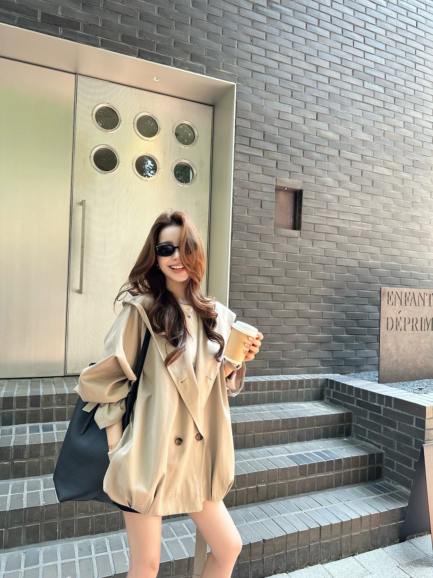 lilylikes 바 플러그 일몰 낮음 포화 상태 얕은 카키 다용도 후드 바람막이 세련된 있음 유럽 블록