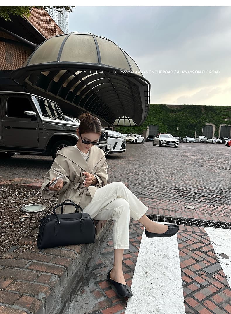 lilylikes 바 플러그 일몰 낮음 포화 상태 얕은 카키 다용도 후드 바람막이 세련된 있음 유럽 블록 상세 이미지 11