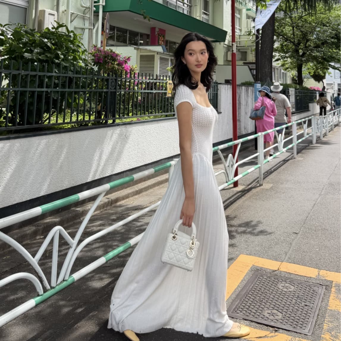 높은 품질 무거운 작업 비즈 박기 허리 수축 디자이너 니트 우아함 롱 스커트 예복 치마 드레스 이미지 5
